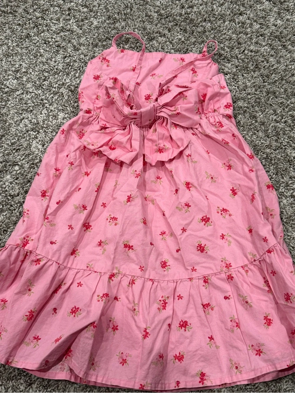 The Children's Place Pink Floral Spaghetti-Strap Sundress